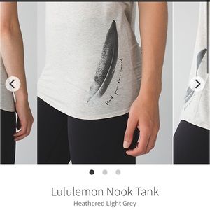 Lululemon Feather Nook Tie Back Tank Wanderlust True North